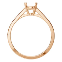 RI-5250 Rose Gold Ring UNSET - Top View