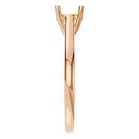 RI-5250 Rose Gold Ring UNSET - Side View