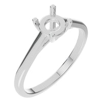 RI-5250 White Gold Ring UNSET - Main View