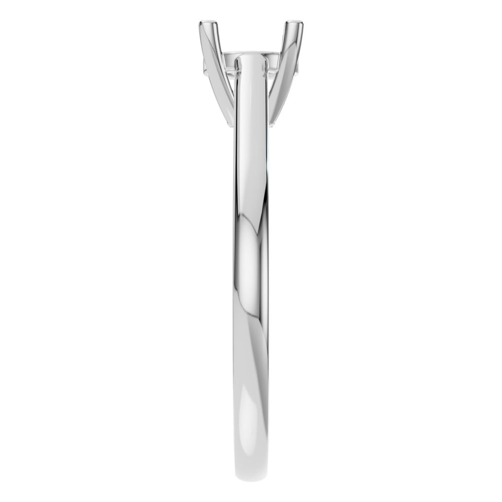 RI-5250 White Gold Ring UNSET - Side View