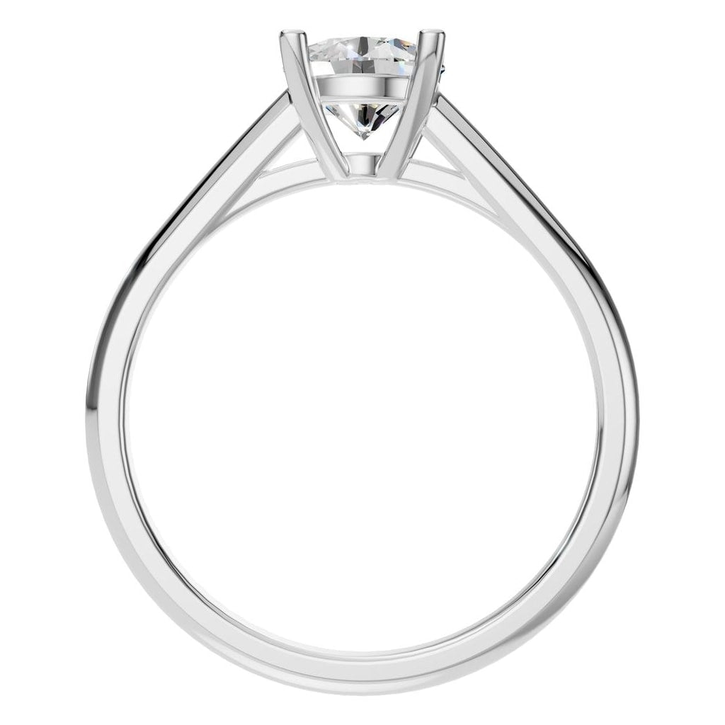 RI-5250 White Gold Ring SET - Top View