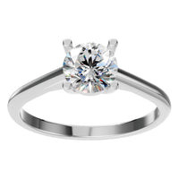 RI-5250 White Gold Ring SET - Front View