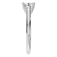 RI-5250 White Gold Ring SET - Side View