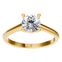 RI-5250 Yellow Gold Ring SET - Front View