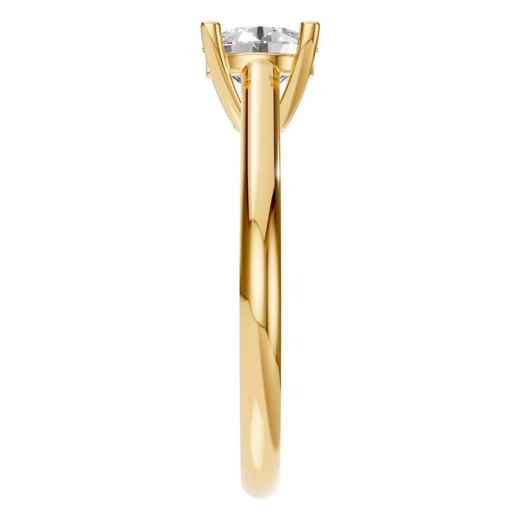 RI-5250 Yellow Gold Ring SET - Side View