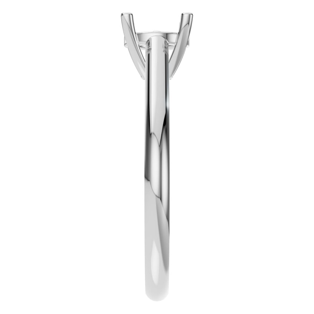 RI-5250 White Gold Ring UNSET - Side View