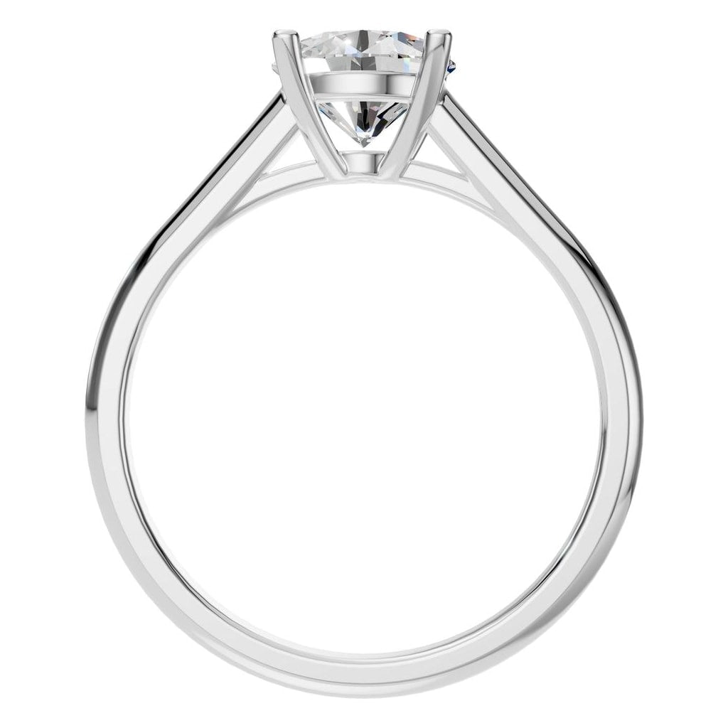 RI-5250 White Gold Ring SET - Top View