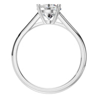 RI-5250 White Gold Ring SET - Top View