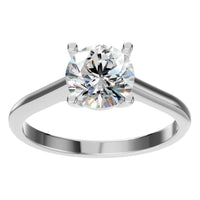 RI-5250 White Gold Ring SET - Front View