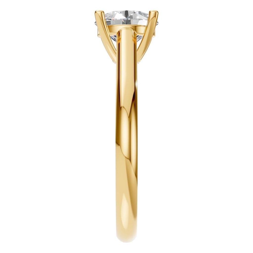 RI-5250 Yellow Gold Ring SET - Side View