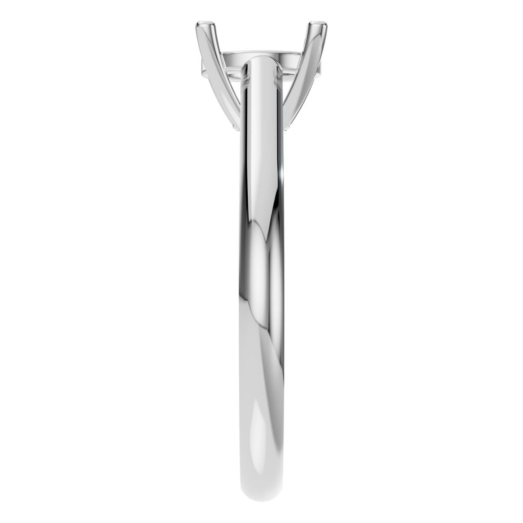 RI-5250 White Gold Ring UNSET - Side View