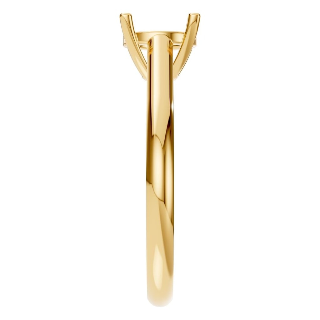 RI-5250 Yellow Gold Ring UNSET - Side View