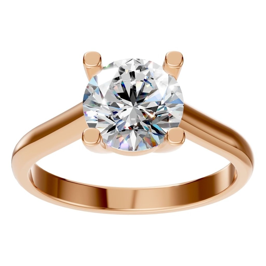 RI-5250 Rose Gold Ring SET - Front View
