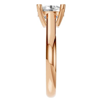 RI-5250 Rose Gold Ring SET - Side View