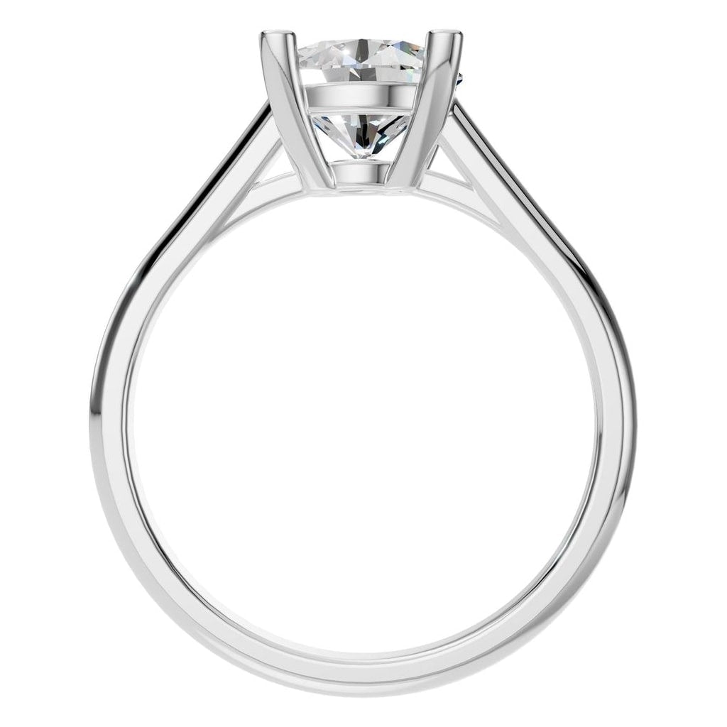 RI-5250 White Gold Ring SET - Top View