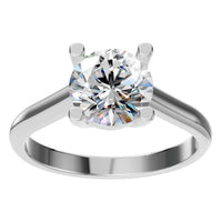 RI-5250 White Gold Ring SET - Front View