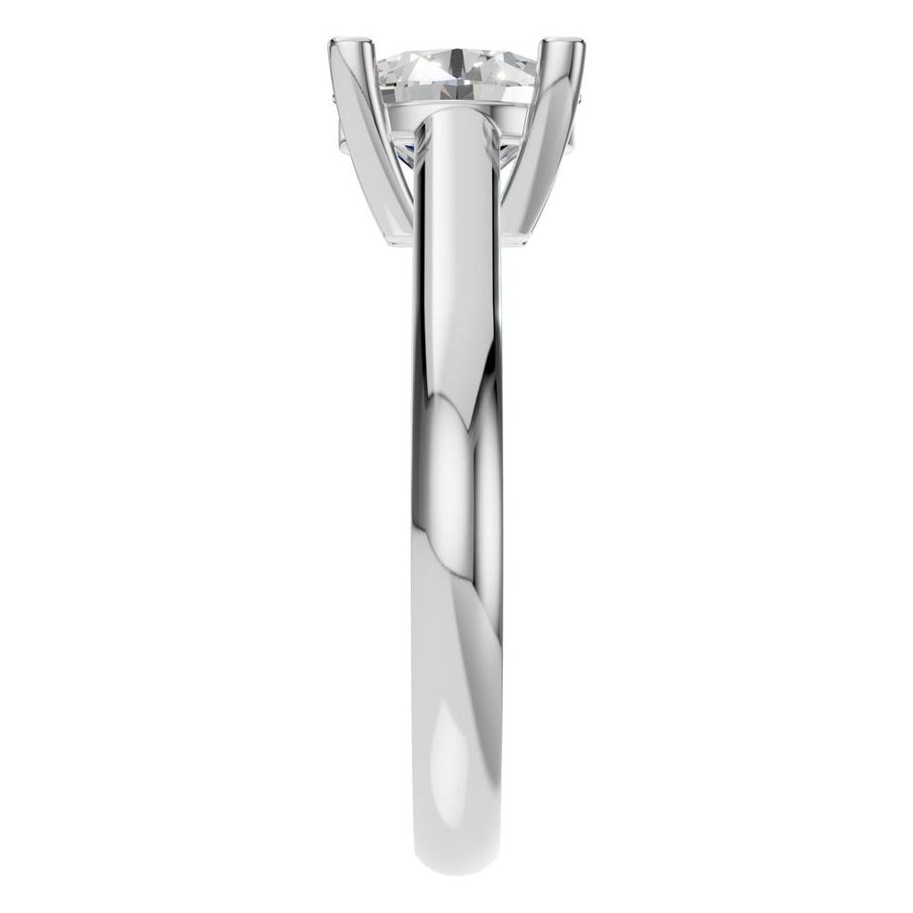 RI-5250 White Gold Ring SET - Side View