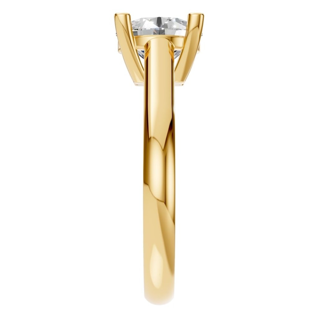 RI-5250 Yellow Gold Ring SET - Side View