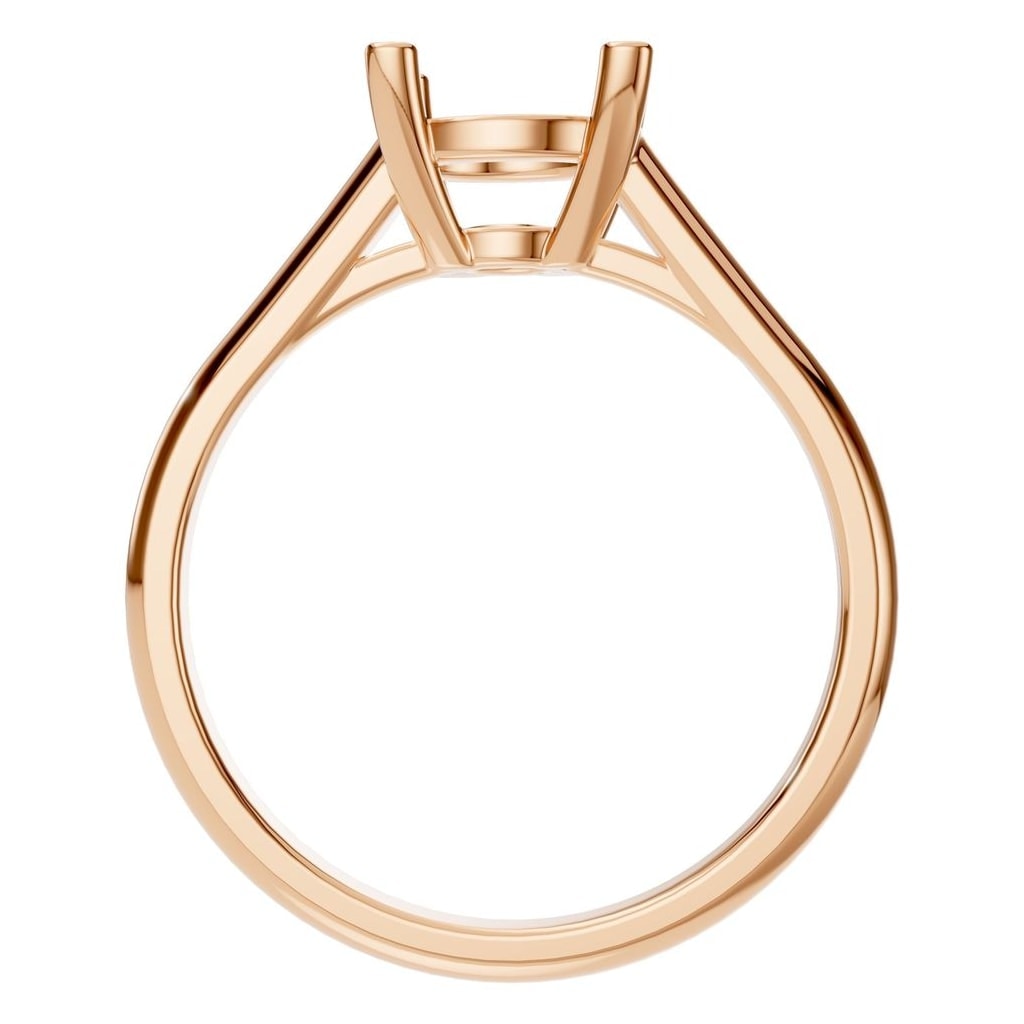 RI-5250 Rose Gold Ring UNSET - Top View