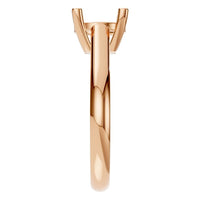 RI-5250 Rose Gold Ring UNSET - Side View