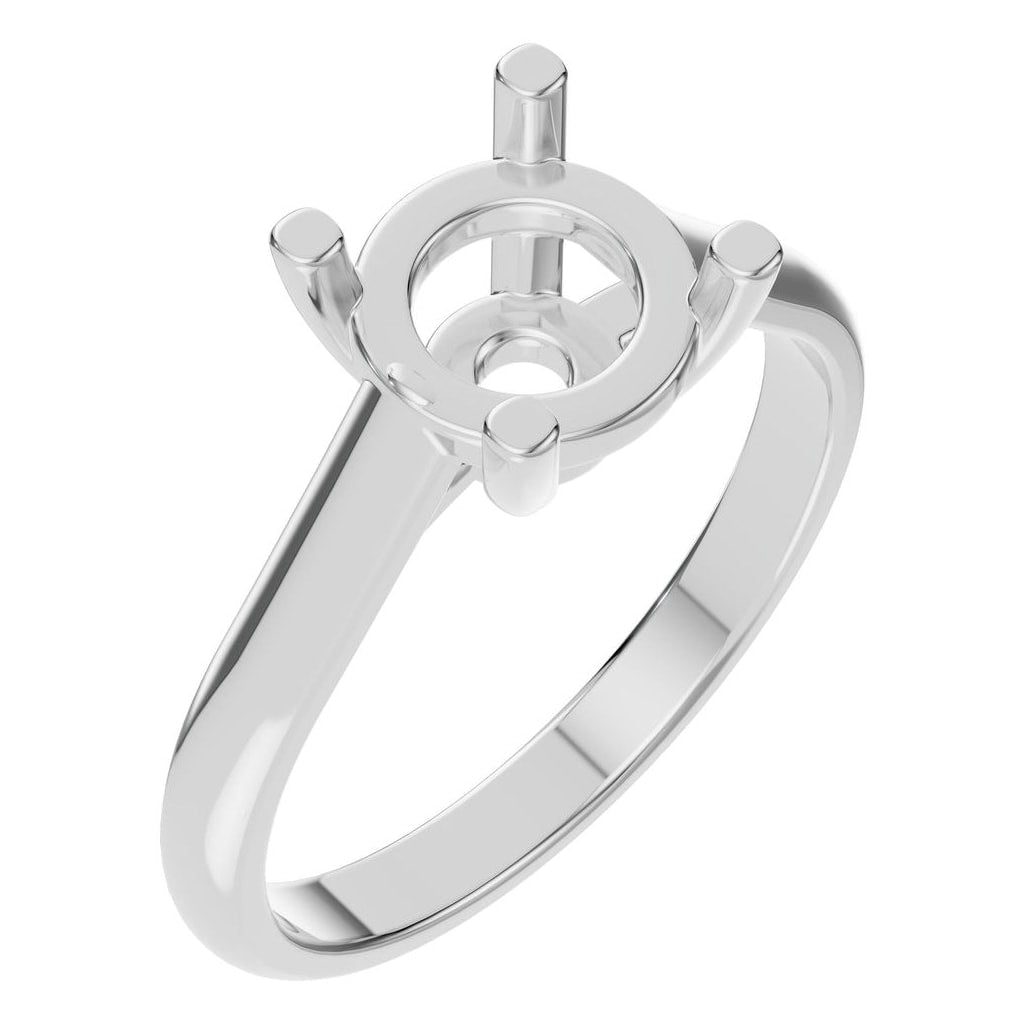 RI-5250 White Gold Ring UNSET - Main View