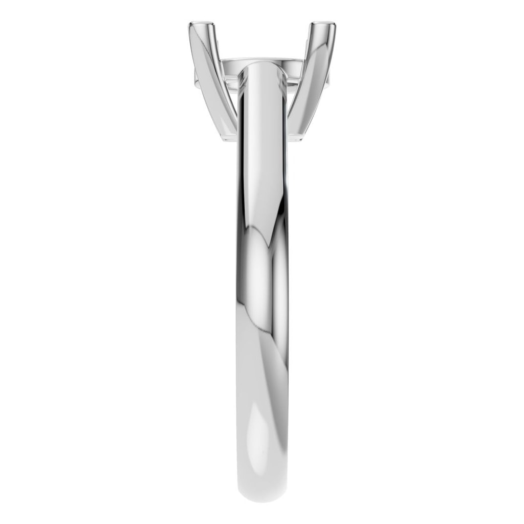 RI-5250 White Gold Ring UNSET - Side View
