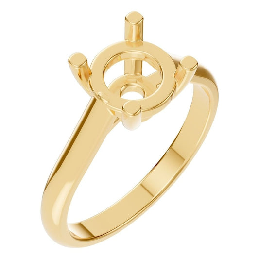 RI-5250 Yellow Gold Ring UNSET - Main View