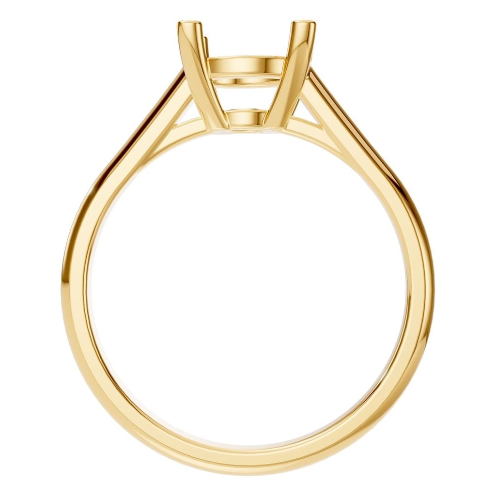 RI-5250 Yellow Gold Ring UNSET - Top View