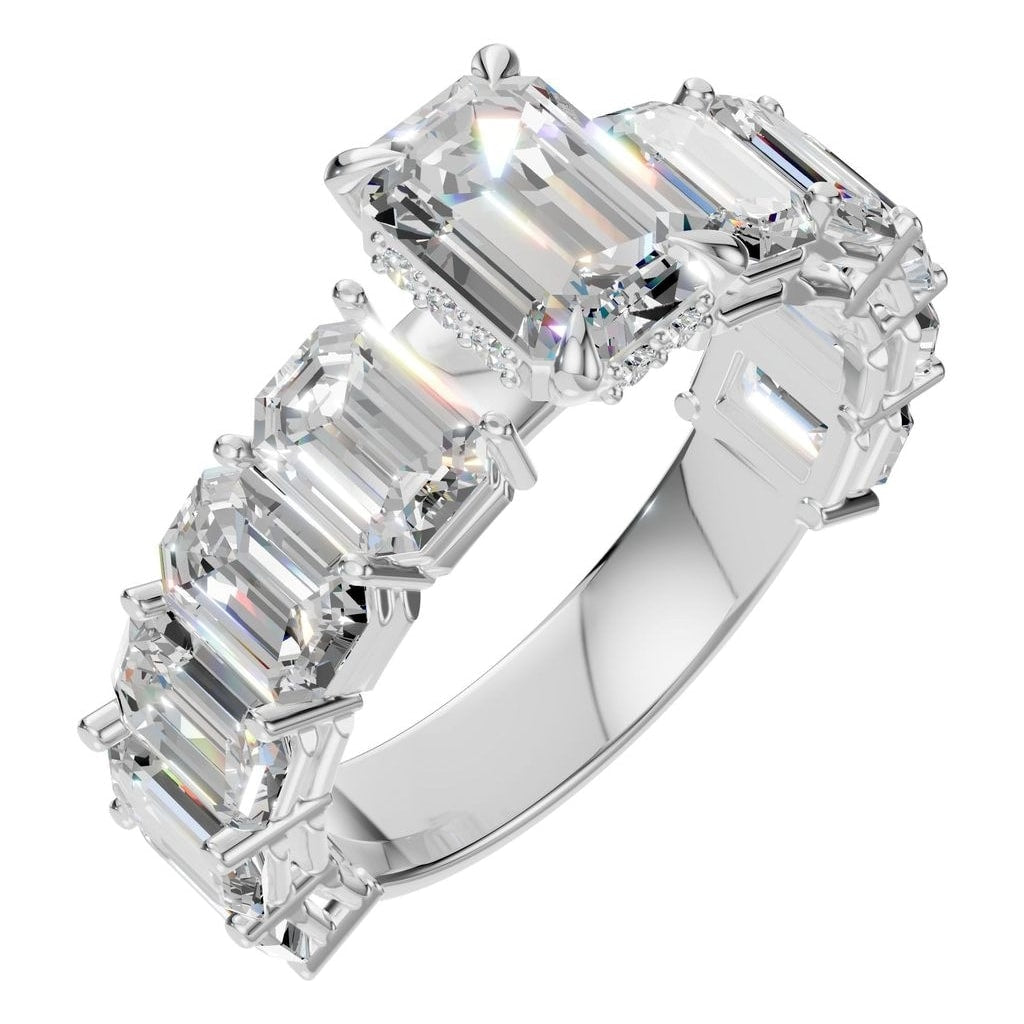 RI-5293 White Gold Ring SET - Main View