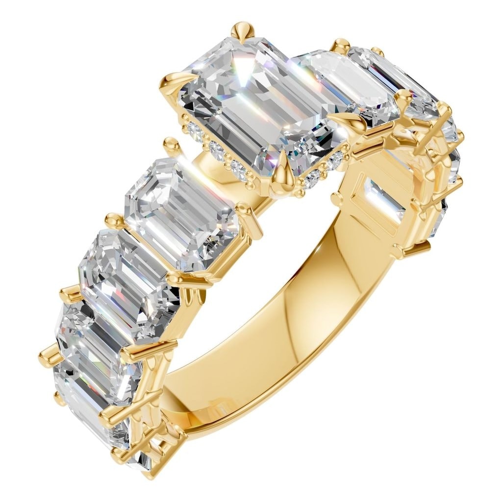 RI-5293 Yellow Gold Ring SET - Main View