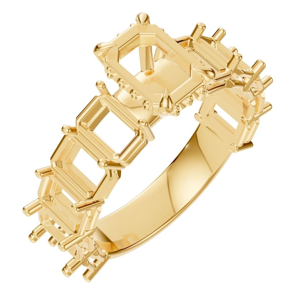 RI-5293 Yellow Gold Ring UNSET - Main View