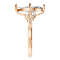 RI-5352 Rose Gold Ring SET - Side View