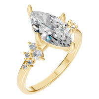 RI-5352 Yellow Gold Ring SET - Main View