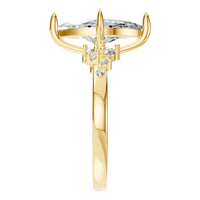 RI-5352 Yellow Gold Ring SET - Side View
