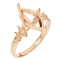 RI-5352 Rose Gold Ring UNSET - Main View