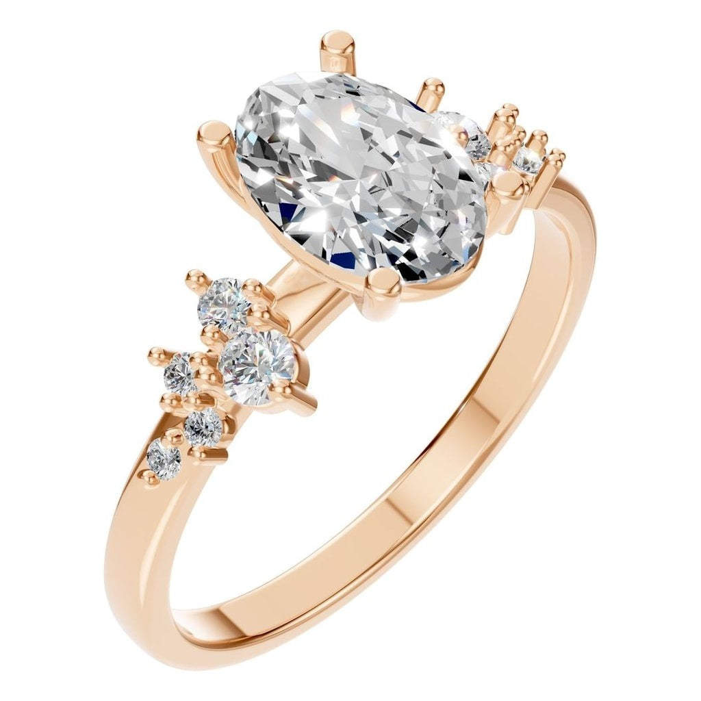 RI-5352 Rose Gold Ring SET - Main View