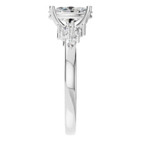 RI-5352 White Gold Ring SET - Side View