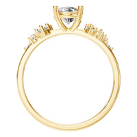 RI-5352 Yellow Gold Ring SET - Top View