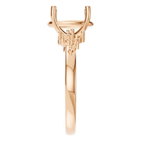 RI-5352 Rose Gold Ring UNSET - Side View