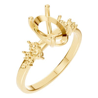RI-5352 Yellow Gold Ring UNSET - Main View