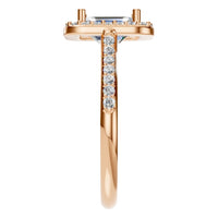 RI-5374 Rose Gold Ring SET - Side View