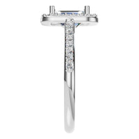 RI-5374 White Gold Ring SET - Side View