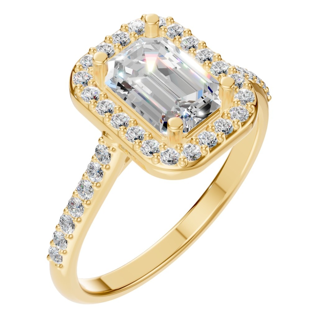 RI-5374 Yellow Gold Ring SET - Main View