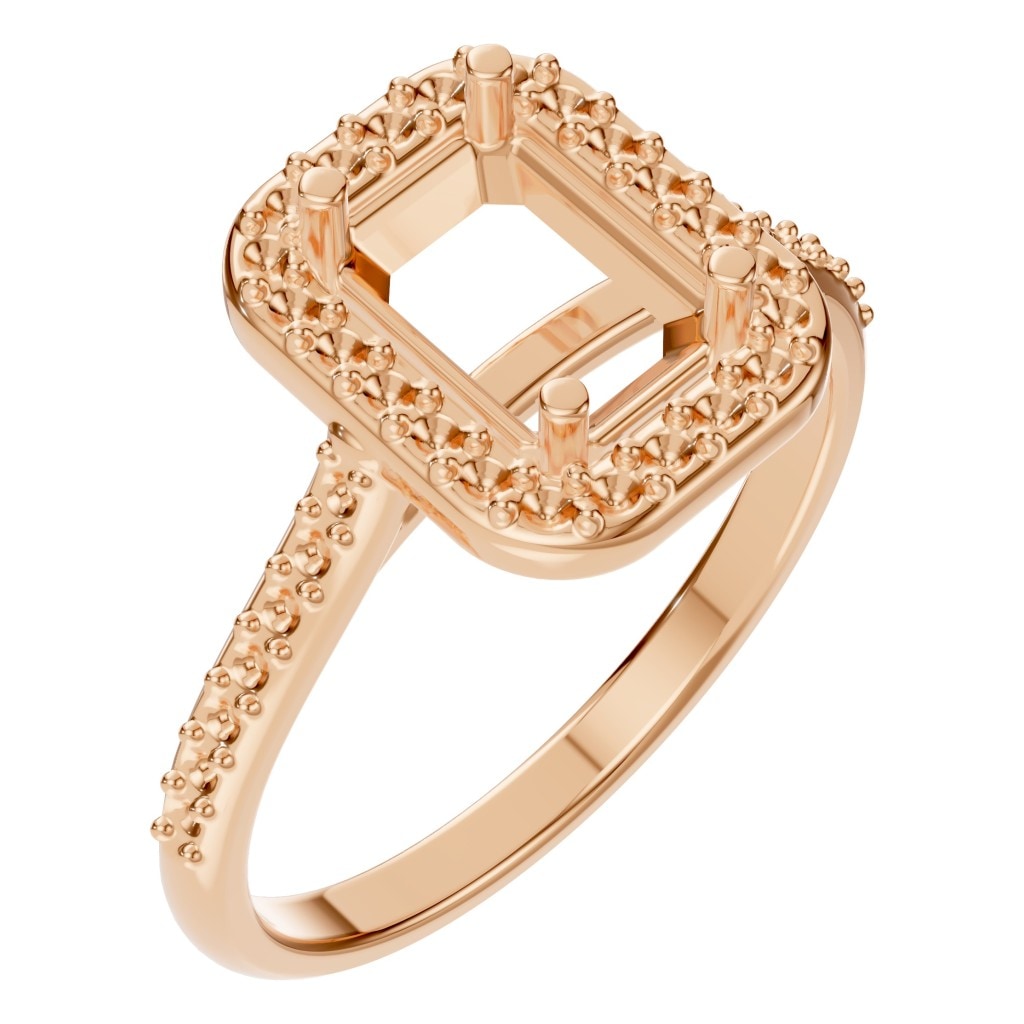 RI-5374 Rose Gold Ring UNSET - Main View