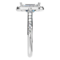 RI-5374 White Gold Ring SET - Side View
