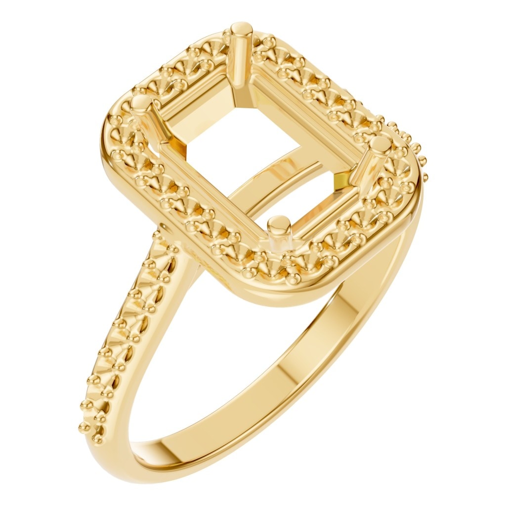 RI-5374 Yellow Gold Ring UNSET - Main View