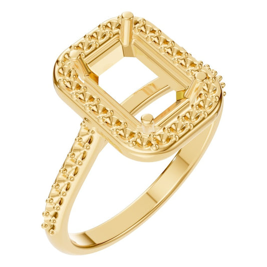 RI-5374 Yellow Gold Ring UNSET - Main View