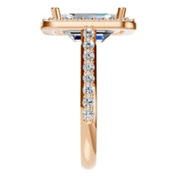 RI-5374 Rose Gold Ring SET - Side View