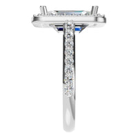 RI-5374 White Gold Ring SET - Side View