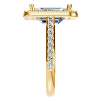 RI-5374 Yellow Gold Ring SET - Side View